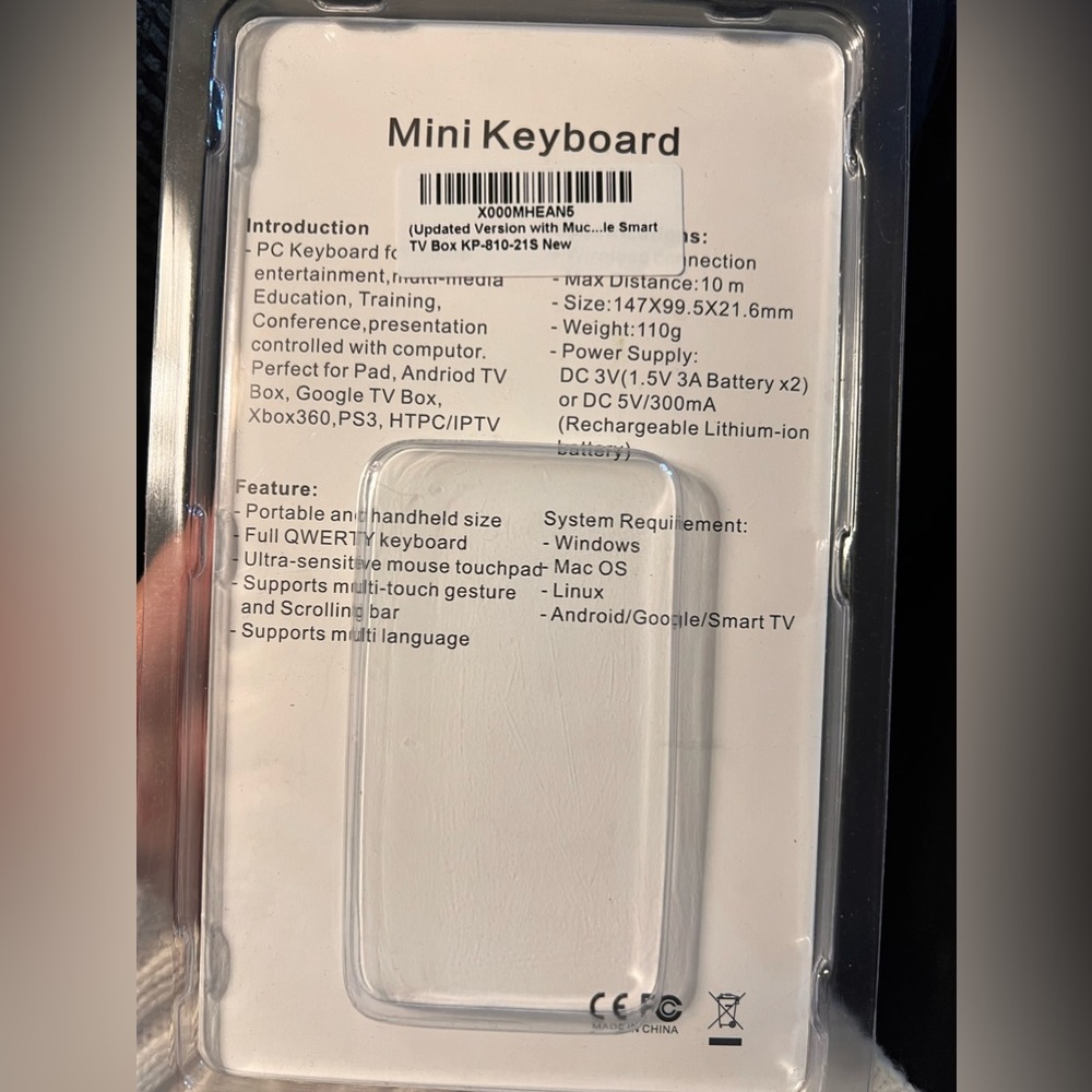 IPazzPort Mini Keyboard. Basically Used, in Box (Was Grandparents) - Picture 2 of 2